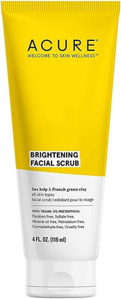Acure Brightening Facial Scrub Sea Kelp & French Green Clay