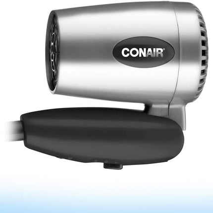 Conair 124AC 1600 Watt Compact Travel Hair Dryer with Folding Handle
