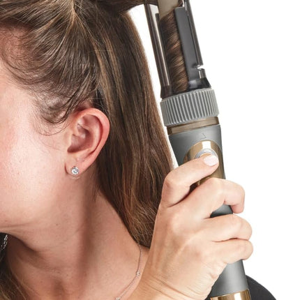 Conair Curl Secret Ceramic Auto ¾” Barrel Curler - multiple 5 heat settings - Custom 3 curl directions (left, right and Alternating) -High heat up to 210°C (410°F), Auto off for safety, Dual Voltage