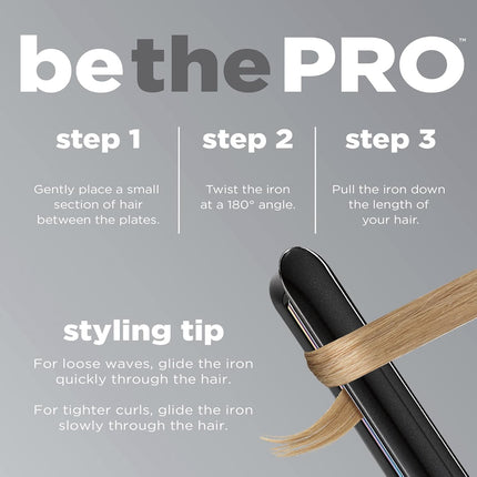 Conair flat iron functioning steps