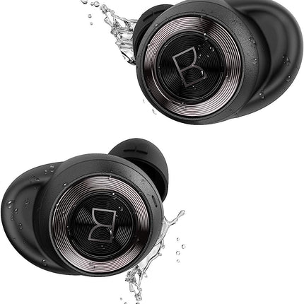 Écouteurs sans fil Monster Achieve 100 AirLinks, charge ultra rapide, écouteurs stéréo intra-auriculaires Bluetooth 5.0 avec étui de chargement USB-C, micro intégré pour des appels clairs, conception résistante à l'eau pour le sport.