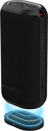 Monster DNA Max Haut-parleur Bluetooth portable sans fil avec basses omnidirectionnelles à 360 ° Noir