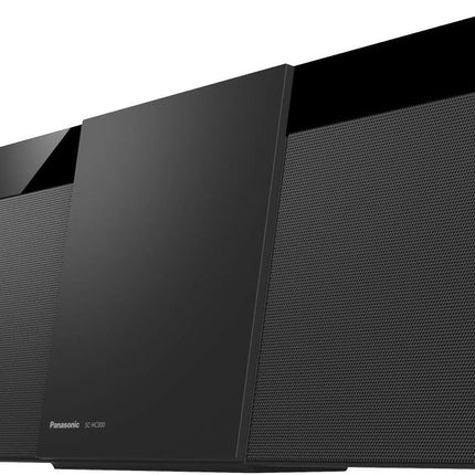 Système stéréo compact à montage mural Panasonic SCHC300K avec lecture automatique AUX-in, noir