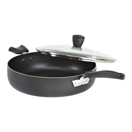 T-fal Viva Jumbo Cooker, antiadhésif, passe au lave-vaisselle et au four, noir, 5 pintes, C5268255