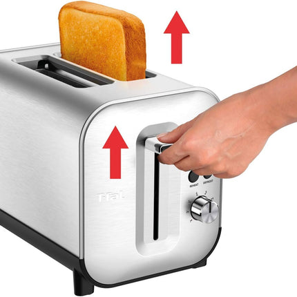 T-fal TT682D50 Element Stainless Steel 2 Slice Toaster, Sliver