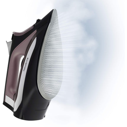 Rowenta 1700W Compact Steam Iron with Stainless Steel Soleplate and Auto Shutoff, DW2361Q1, Brown/Black