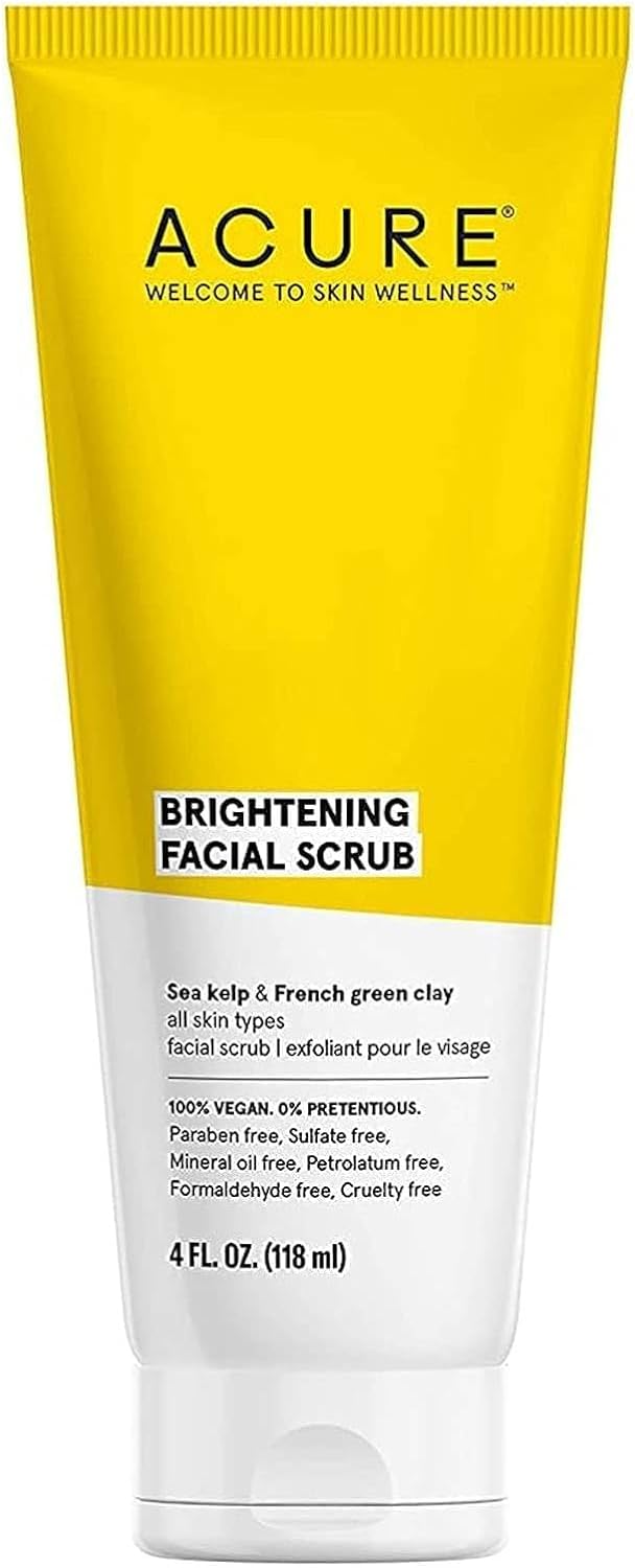 Acure Exfoliant éclaircissant pour le visage au varech et à l'argile verte française