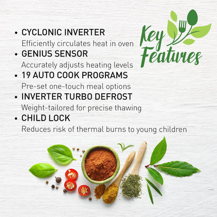 Panasonic Full Size, 1200W Microwave Oven (NNSD965SC)