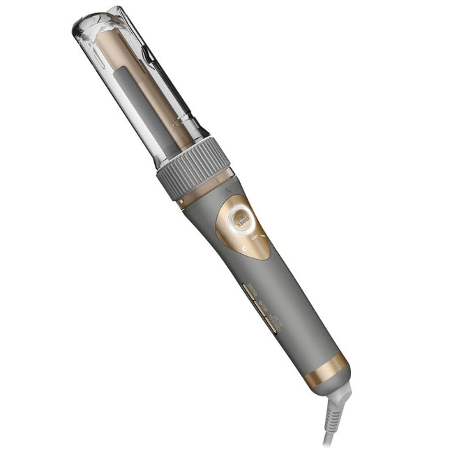 Conair Curl Secret Ceramic Auto ¾” Barrel Curler - multiple 5 heat settings - Custom 3 curl directions (left, right and Alternating) -High heat up to 210°C (410°F), Auto off for safety, Dual Voltage