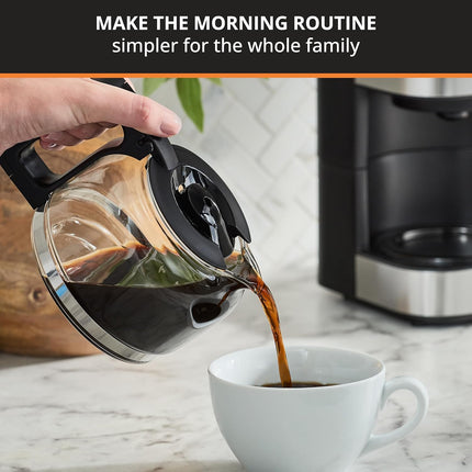 KRUPS: Simply Brew 5 Cup Coffee Maker, Cold Brew, Drip Free & Keep Warm Functions, Stainless Steel Coffee Machine