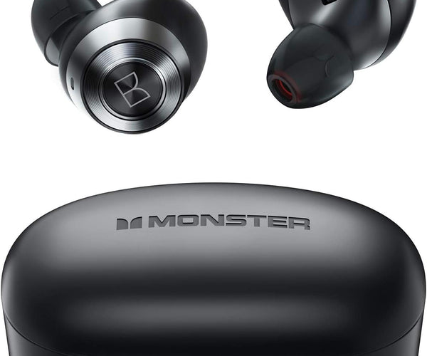 Monster Achieve 100 AirLinks Wireless Earbuds, Super Fast Charge