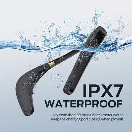 Monster Boomerang Neckband Bluetooth Speaker, Wireless Neck Speaker, Lightweight Wearable Speaker