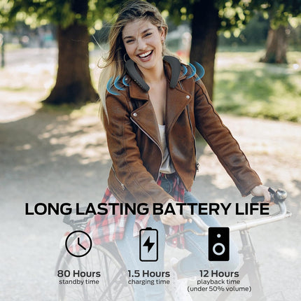 Monster Boomerang Neckband Bluetooth Speaker, Wireless Neck Speaker, Lightweight Wearable Speaker