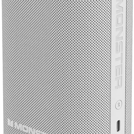 Monster DNA Max Portable Bluetooth Speaker, Wireless Loud Portable Speaker with 360 Omnidirectional Bass Sound, White