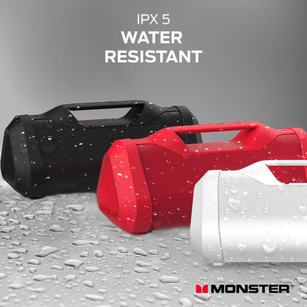 Monster IPX 5 water resistant speakers