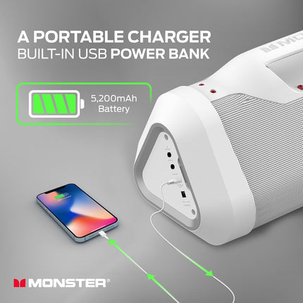 Boombox blaster 3.0 bluetooth speaker built in usb power bank