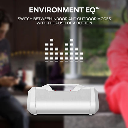 Idoor and outdoor modes of portable speaker