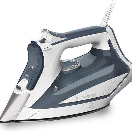 Rowenta Focus Excel DW5280U1,Professional, Stainless Steel Soleplate Steam Iron for Clothes Standard, Powerful steam Blast, Leakproof, Lighweight, 1725 Watts Portable, Ironing, Blue