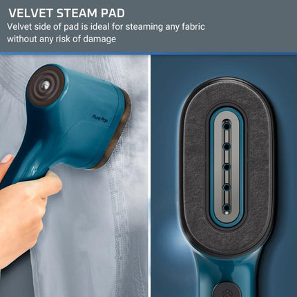 Velvet steam pad feature