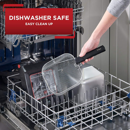 T-Fal FR600D51 Deep Fryer, Friteuse, Odorless Deep Fryer, Reduced Smoke and Smell, 3.5L, Stainless Steel, Silver