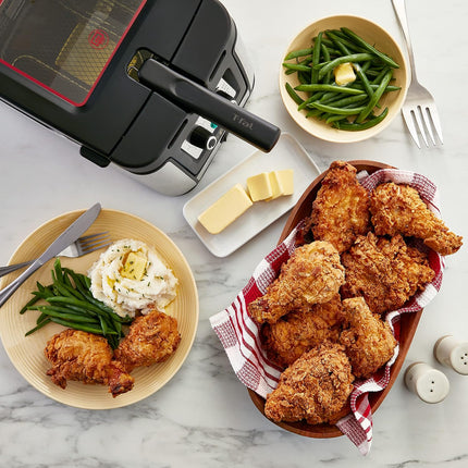 T-Fal FR600D51 Deep Fryer, Friteuse, Odorless Deep Fryer, Reduced Smoke and Smell, 3.5L, Stainless Steel, Silver