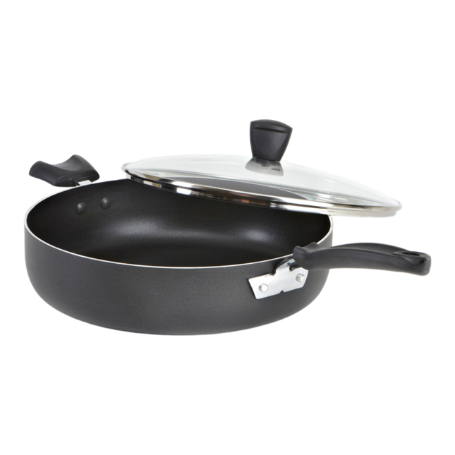 T-fal Viva Jumbo Cooker, Non-Stick, Dishwasher & Oven Safe, Black, 5qt, C5268255