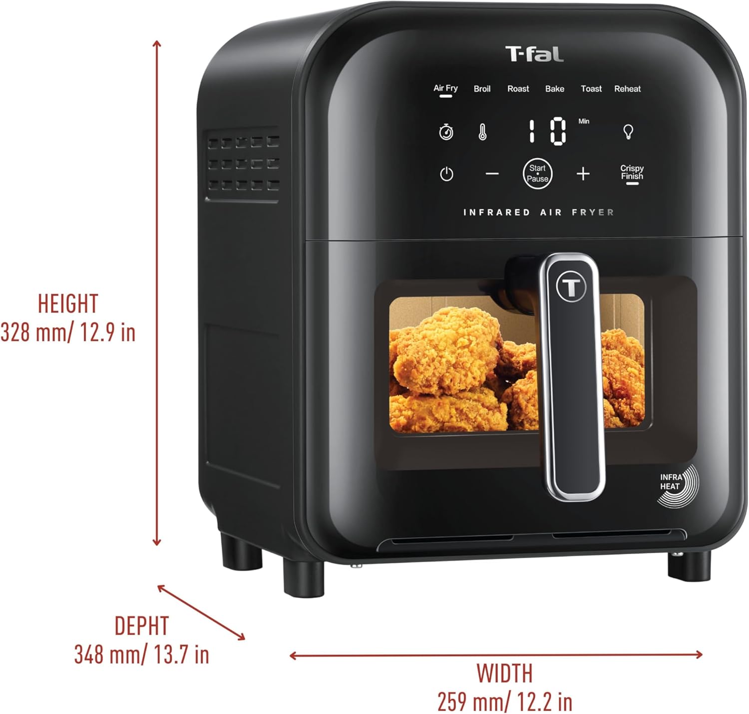 T fal Infrared Air Fryer Premium Infra heat Technology 7 in 1 6L 6 Yancart