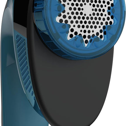 T-fal Portable Lint Remover Shaver with Adjustable Shave Height, Fabric Defuzzer, Travel-Sized,JB1011Q0, Blue