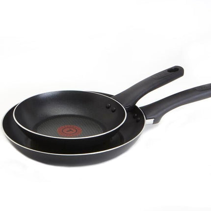 T-fal C526S254 Intuition Nonstick Fry Pan/Saute Pan Cookware Set, 20cm, 24cm 2-Piece Frypan set, Black, Small
