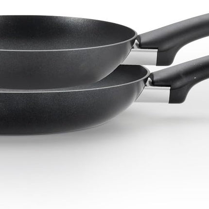T-fal C526S254 Intuition Nonstick Fry Pan/Saute Pan Cookware Set, 20cm, 24cm 2-Piece Frypan set, Black, Small