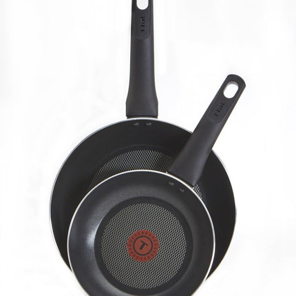 T-fal C526S254 Intuition Nonstick Fry Pan/Saute Pan Cookware Set, 20cm, 24cm 2-Piece Frypan set, Black, Small