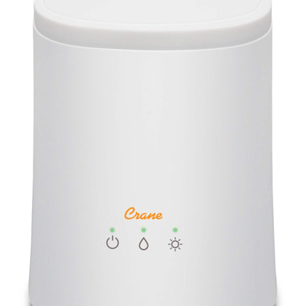 Crane EE-6909 Ultrasonic Cool Mist Top-Fill Air Humidifier, Aroma Diffuser & Night-Light, White, 4.5-L