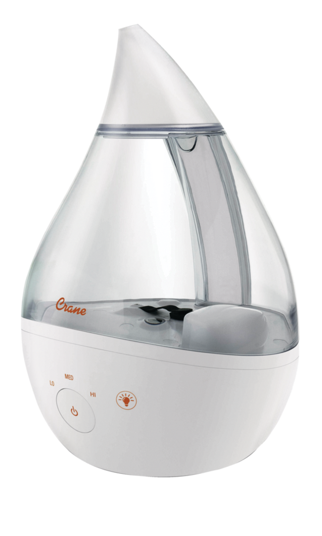 Crane Clear White Top Fill Ultrasonic Drop, 1-Gallon