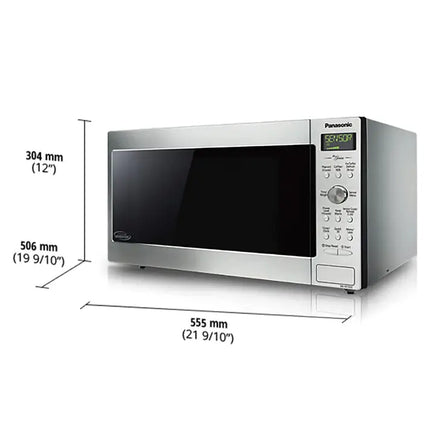 Panasonic Genius 1.6 Cu. Ft. Cyclonic Inverter Microwave (NNSD765SC) - Silver