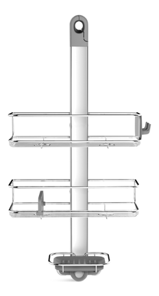 Simplehuman Medium Adjustable Shower Caddy, Stainless Steel + Anodized Aluminum