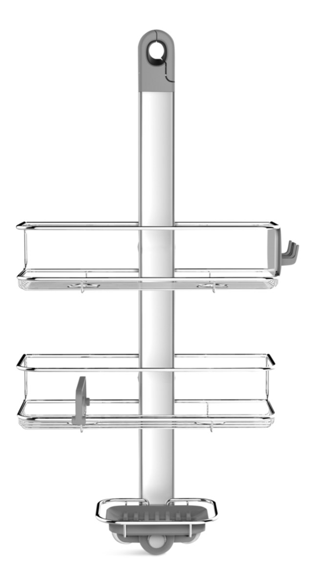Simplehuman Medium Adjustable Shower Caddy, Stainless Steel + Anodized Aluminum