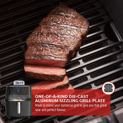 Aluminum sizzling grill plate