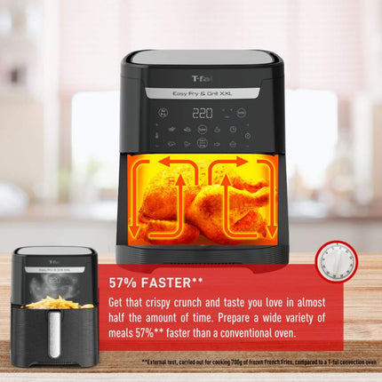 T-fal Easy Fry & Grill Flexcook, XXL, 6.5-L, EY801850, Black