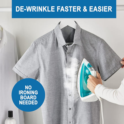 T-fal Ecomaster Ceramic Soleplate Steam Iron for Clothes Eco-Friendly with Steam Trigger 1400 Watts Ironing, Programmable Steaming FV1742U0, Blue