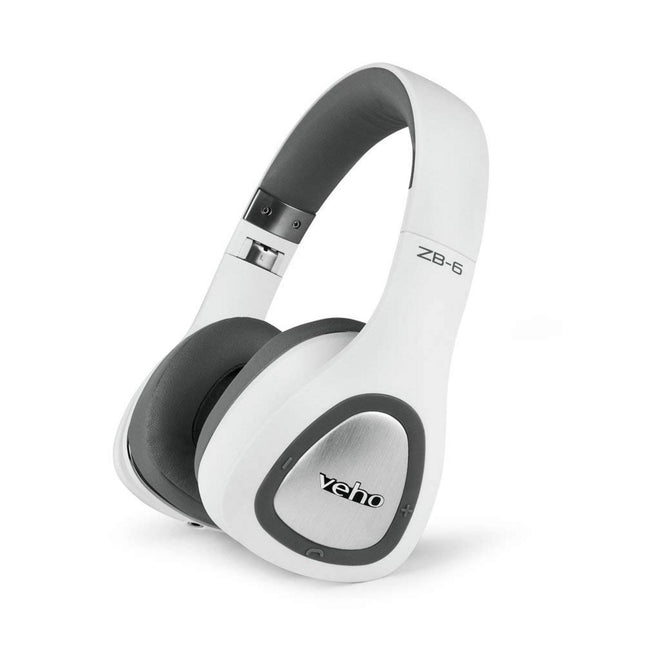 Veho ZB-6 On-Ear Wireless Bluetooth Headphones, White